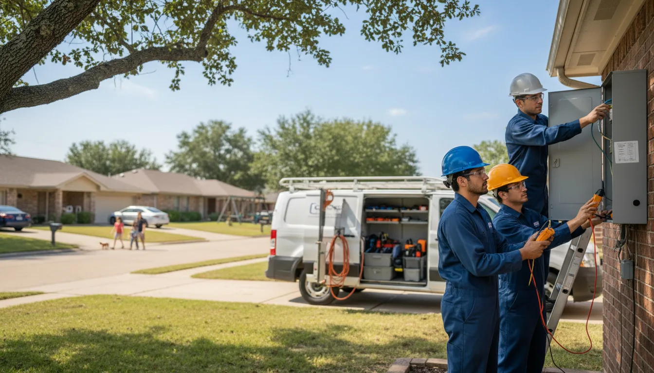 Certified electrician providing emergency electrical services in Driscoll, ND